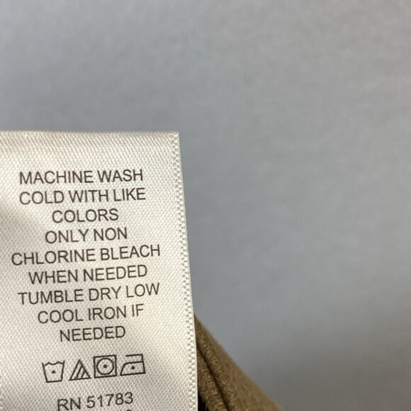 Maurices Faux Suede Zipper Front Skirt Size 14 Brown Mini Stretch Fitted Pockets - Picture 9 of 10